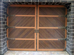 Секционные гаражные ворота с торсионным механизмом, 2500x2500